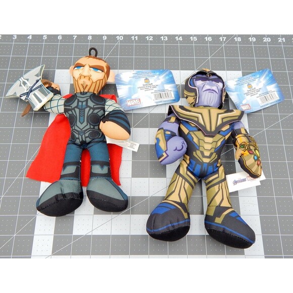 Marvel The Avengers Endgame 9 Inch Plush Official Lot of 6 Antman Thor Ironman - Picture 3 of 6